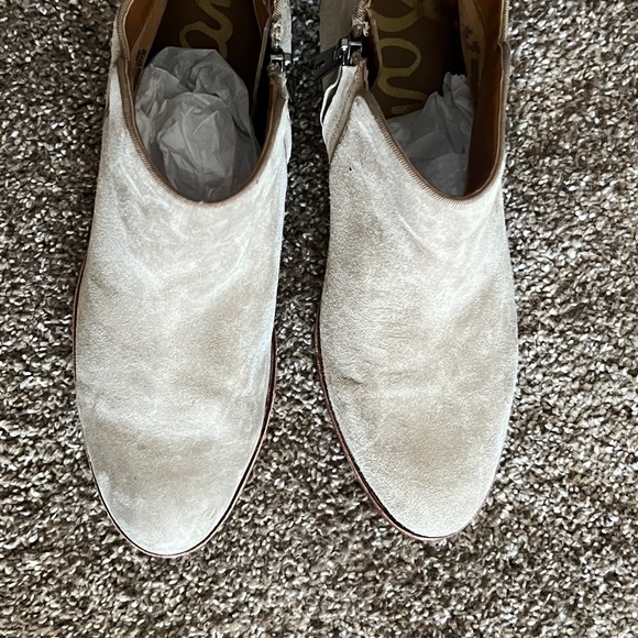 Sam Edelman Taupe Petty Ankle Boots 7.5 - Picture 4 of 9